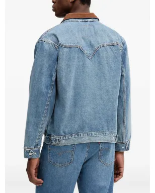 Levi's ウェスタンショートホーン・トラッカー デニムジャケット - ブルー - サムネイル4