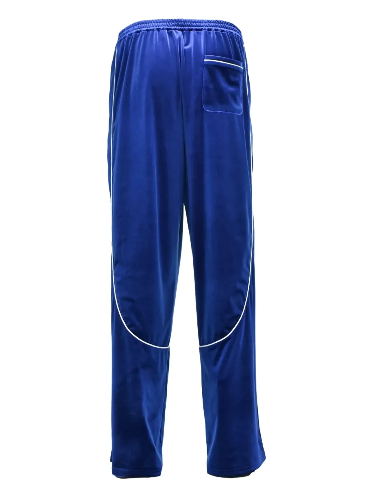 BREATH Script logo piping track pants - Blue - 画像2