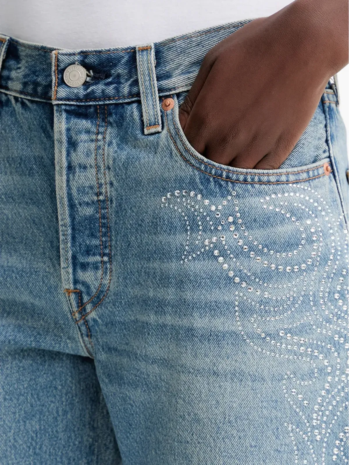 Levi's 501® 90年代 装飾ジーンズ - ブルー - 画像4