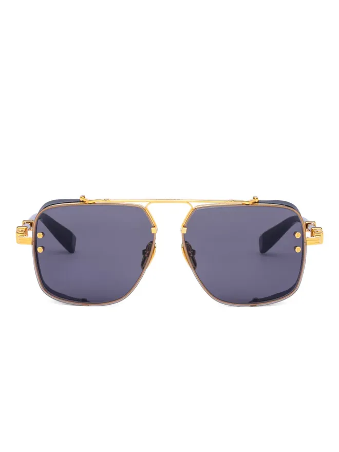Balmain Eyewear Balmain Eyewear Legend geometric-frame sunglassesの商品画像