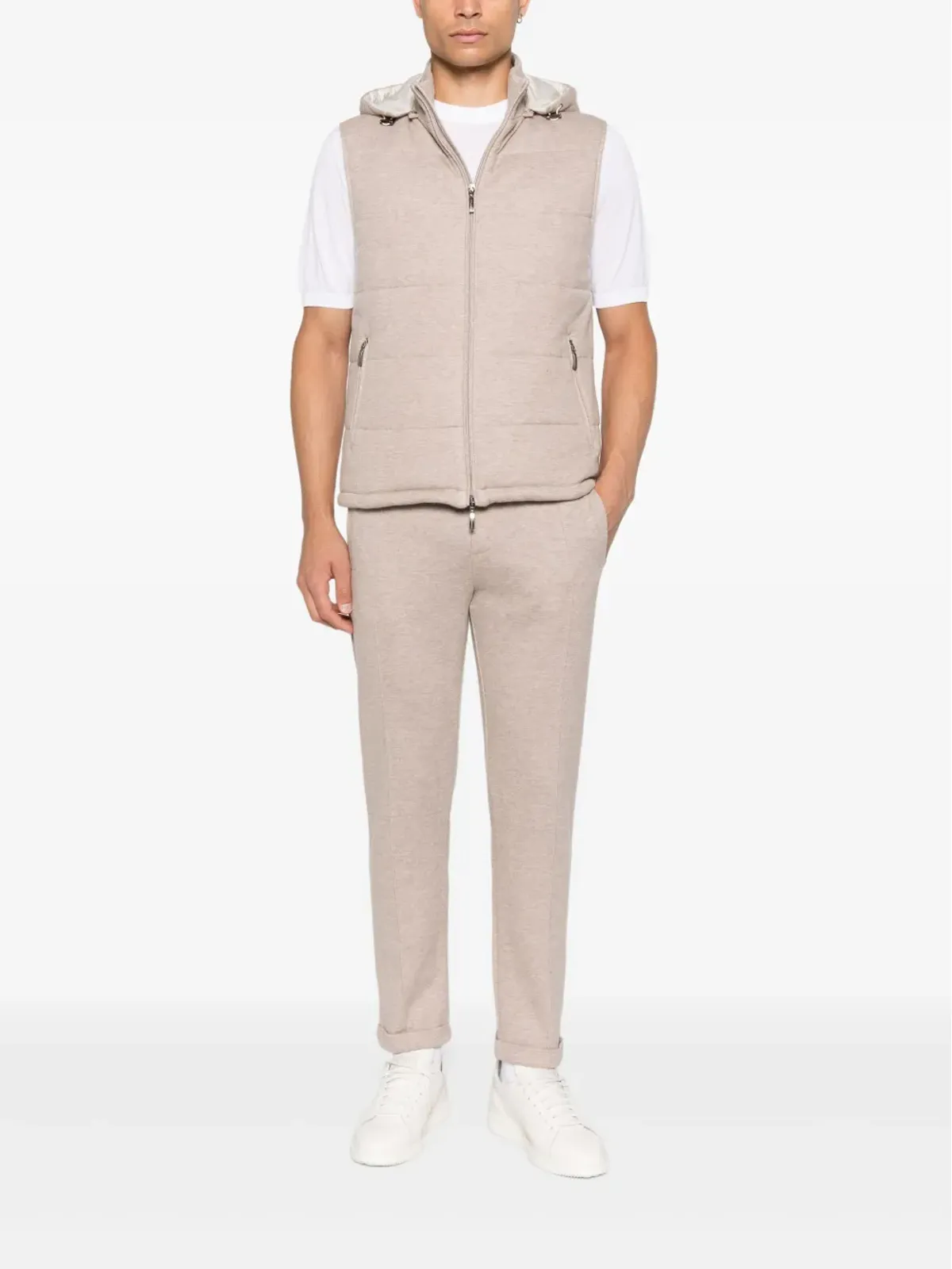 Doriani Cashmere ジップファスナー付きベスト - 画像2