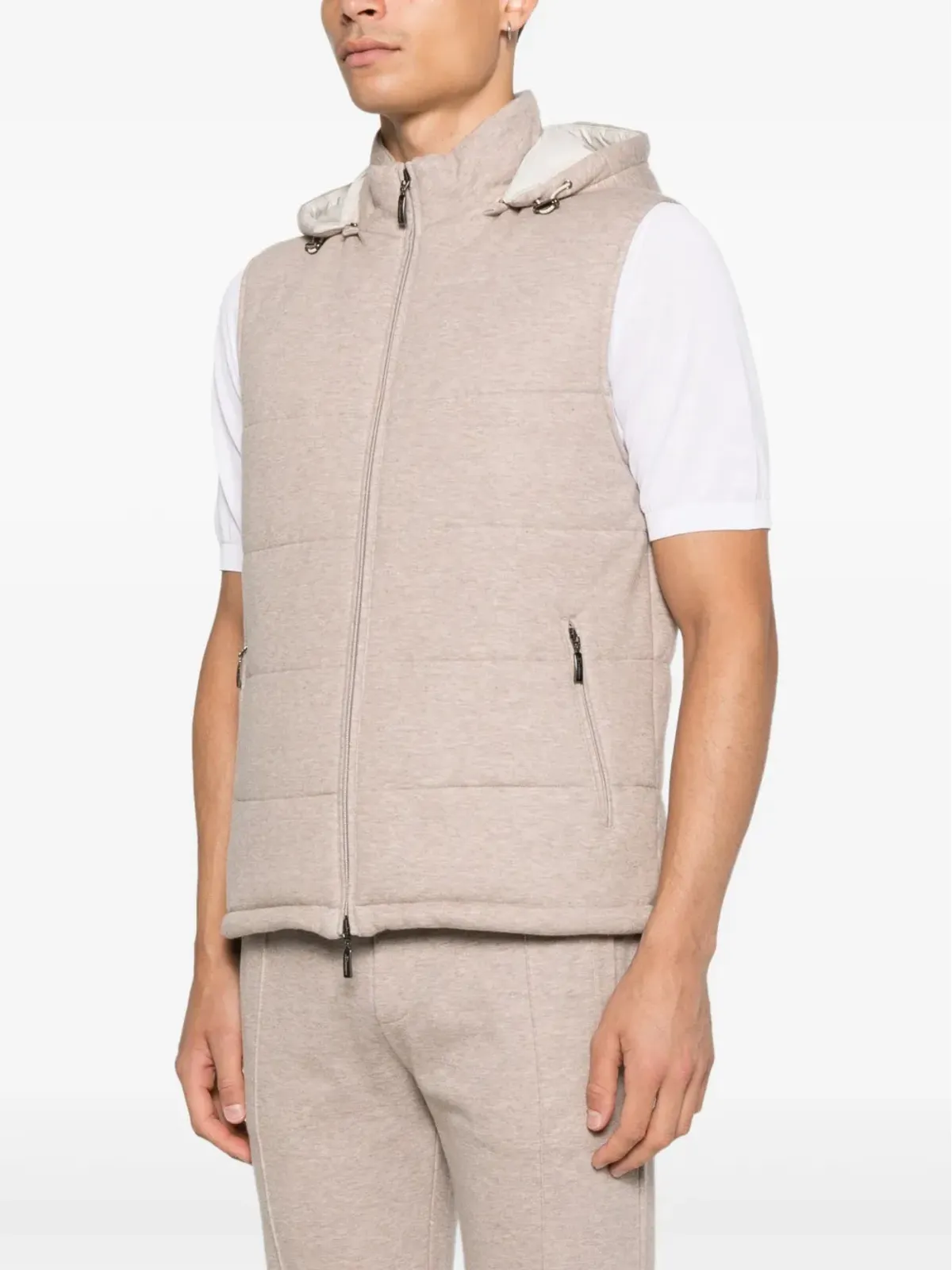 Doriani Cashmere ジップファスナー付きベスト - 画像3