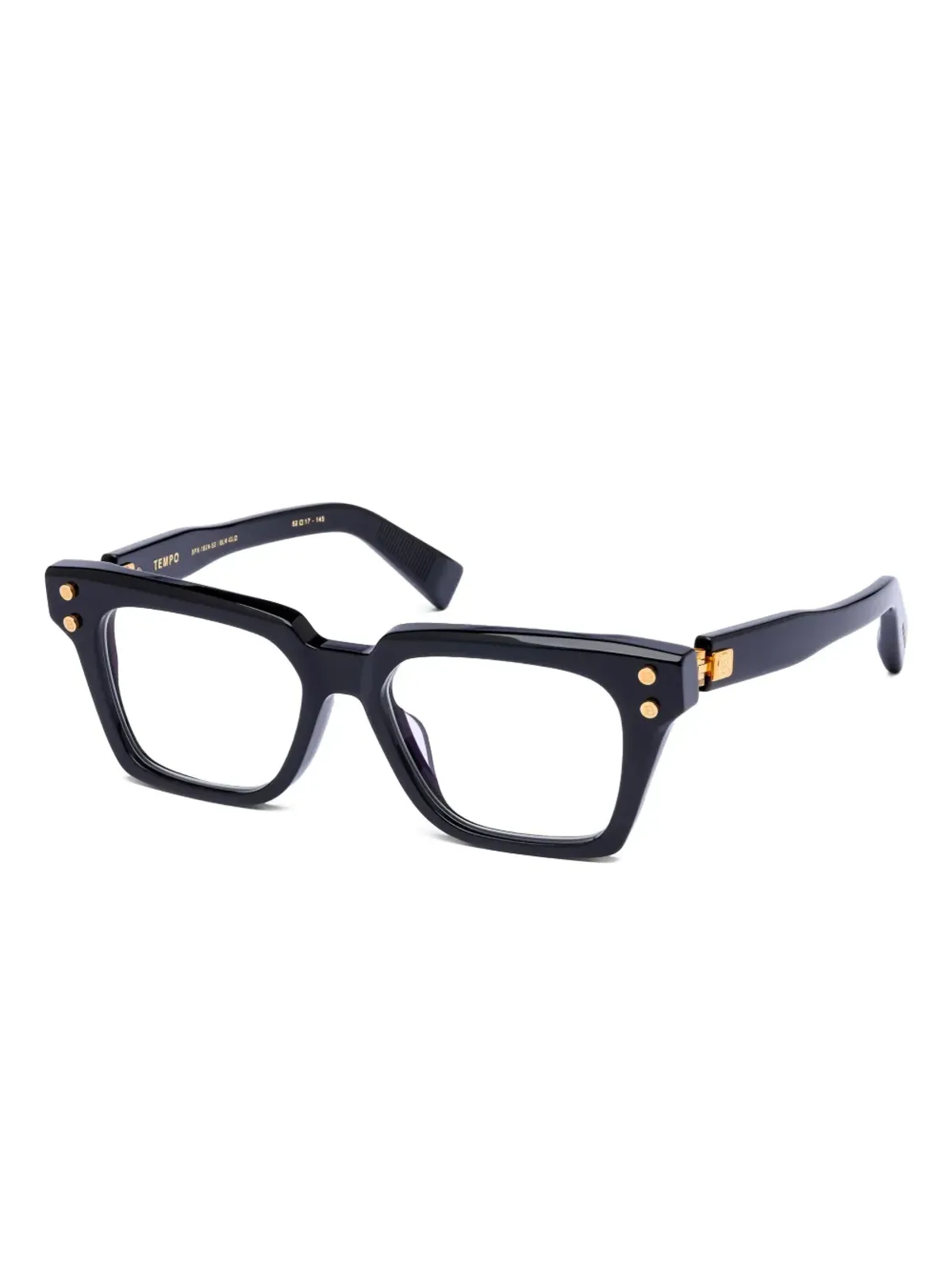 Balmain Eyewear スタッドスクエアフレーム眼鏡 - 画像2