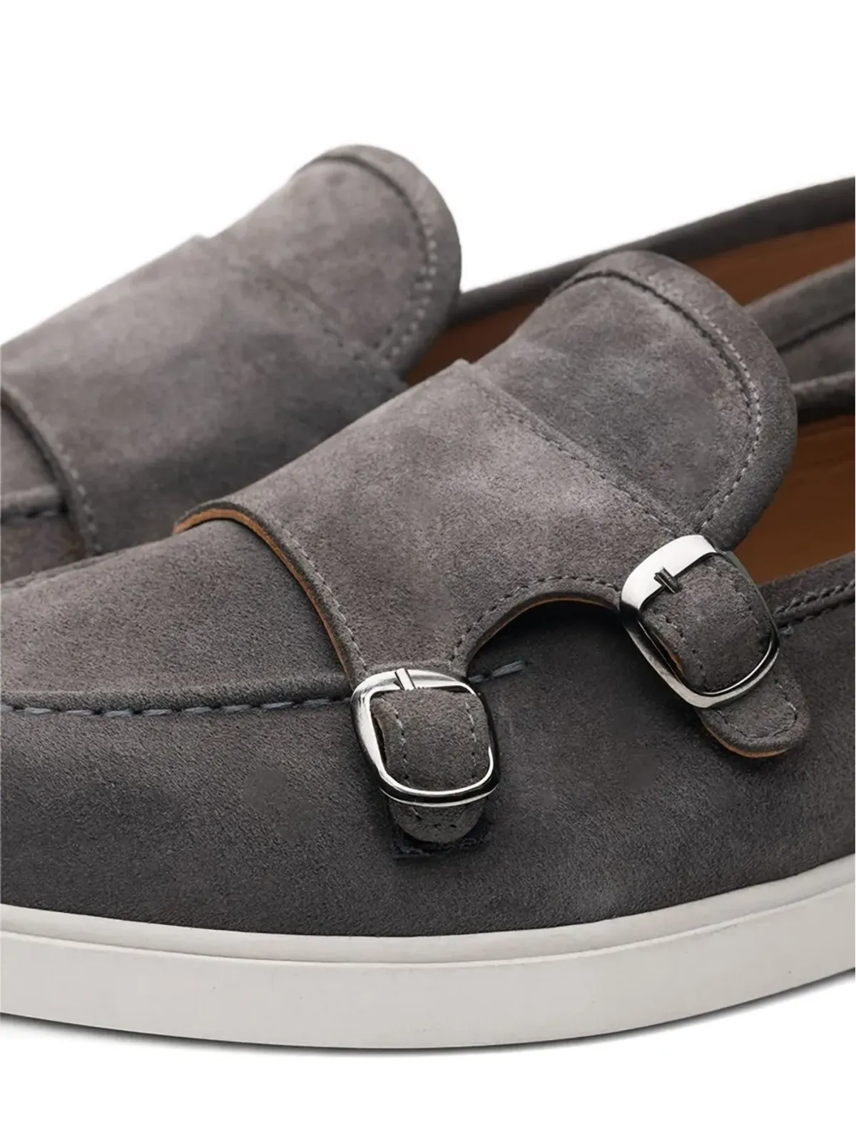 Poche Paris バックルストラップモンクシューズ - 画像3