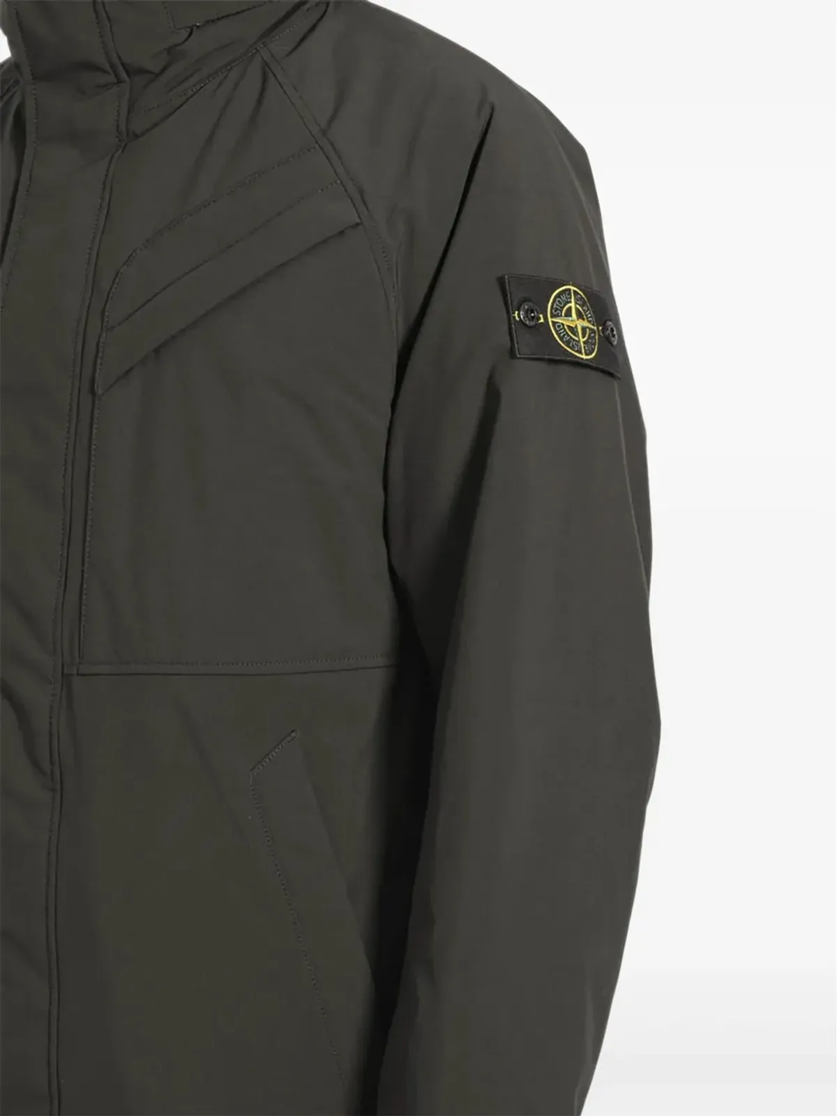 Stone Island ポケットパッド入りコート ブラック - 画像2
