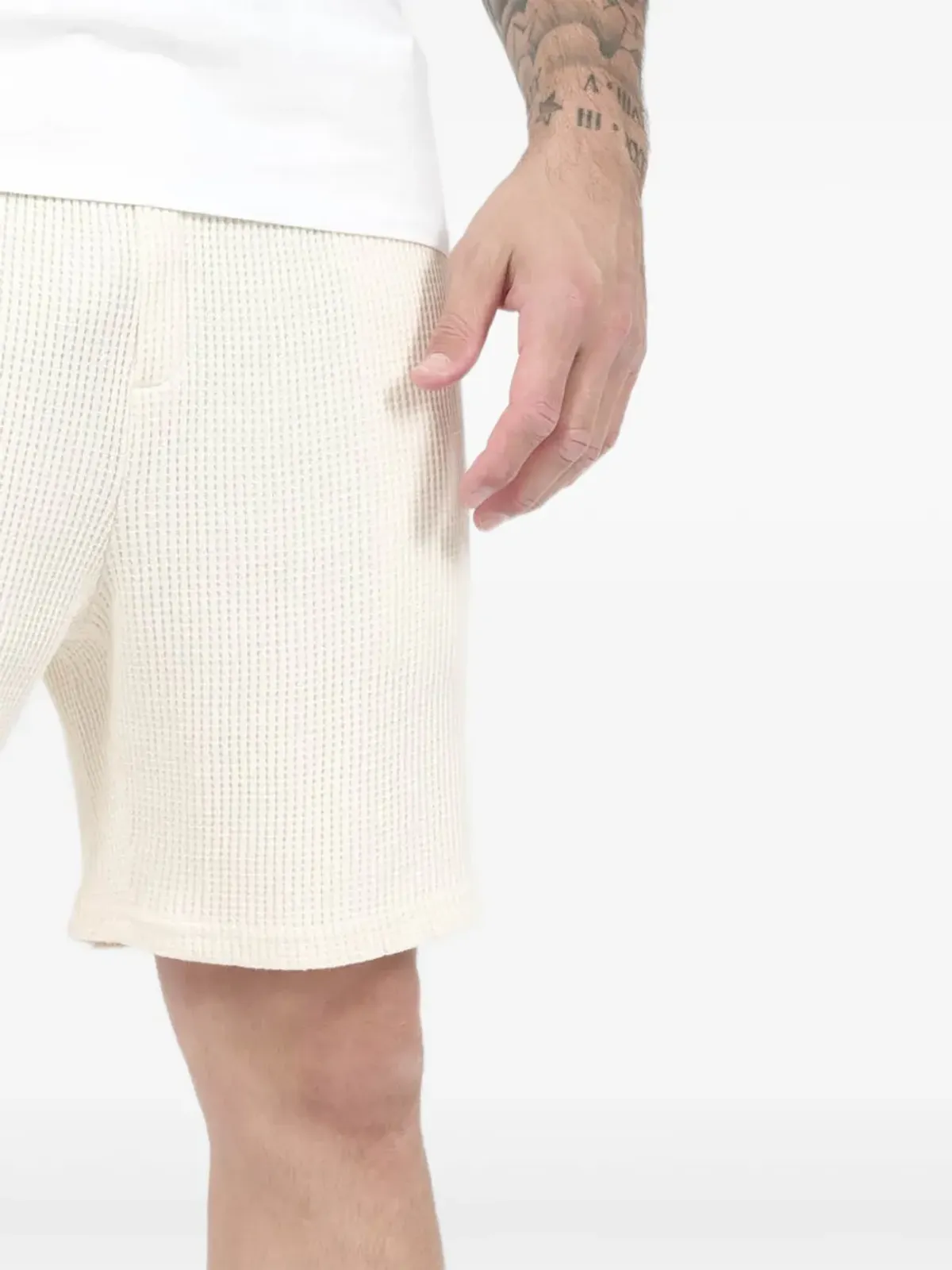 Nikben ワッフルエフェクトショートパンツ - 画像2