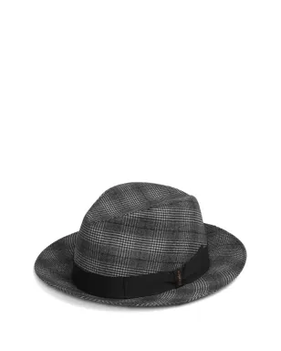 Borsalino チェックリボン柄フェドラハット - サムネイル1