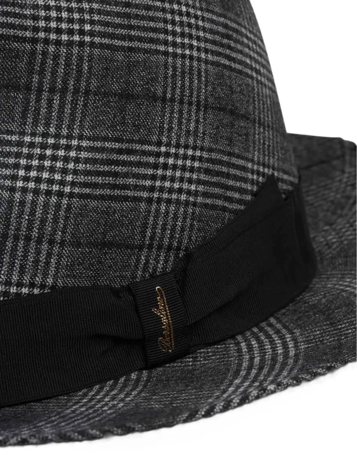 Borsalino チェックリボン柄フェドラハット - 画像5