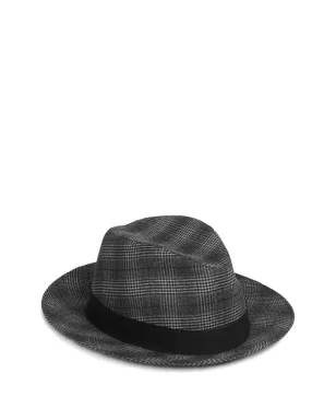 Borsalino チェックリボン柄フェドラハット - サムネイル3