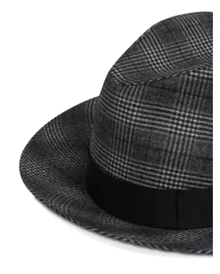 Borsalino チェックリボン柄フェドラハット - サムネイル4