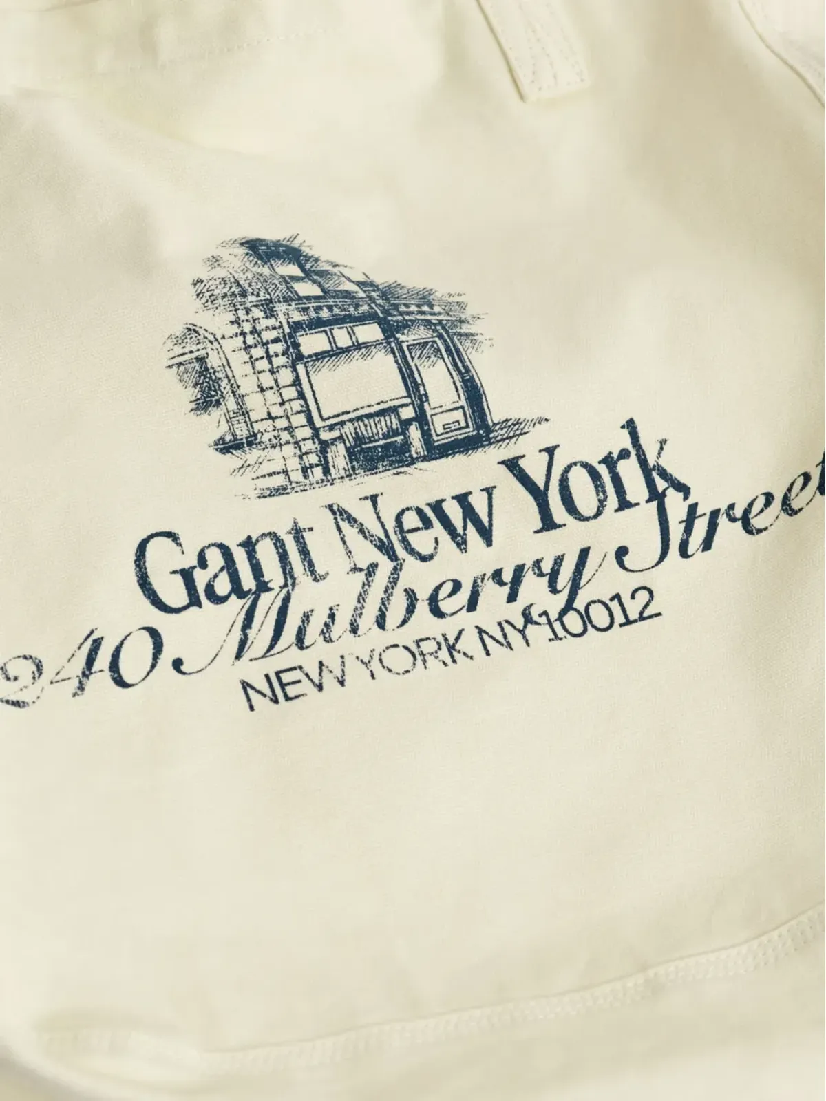 GANT 240 Mulberry Street プリント トートバッグ - 画像4