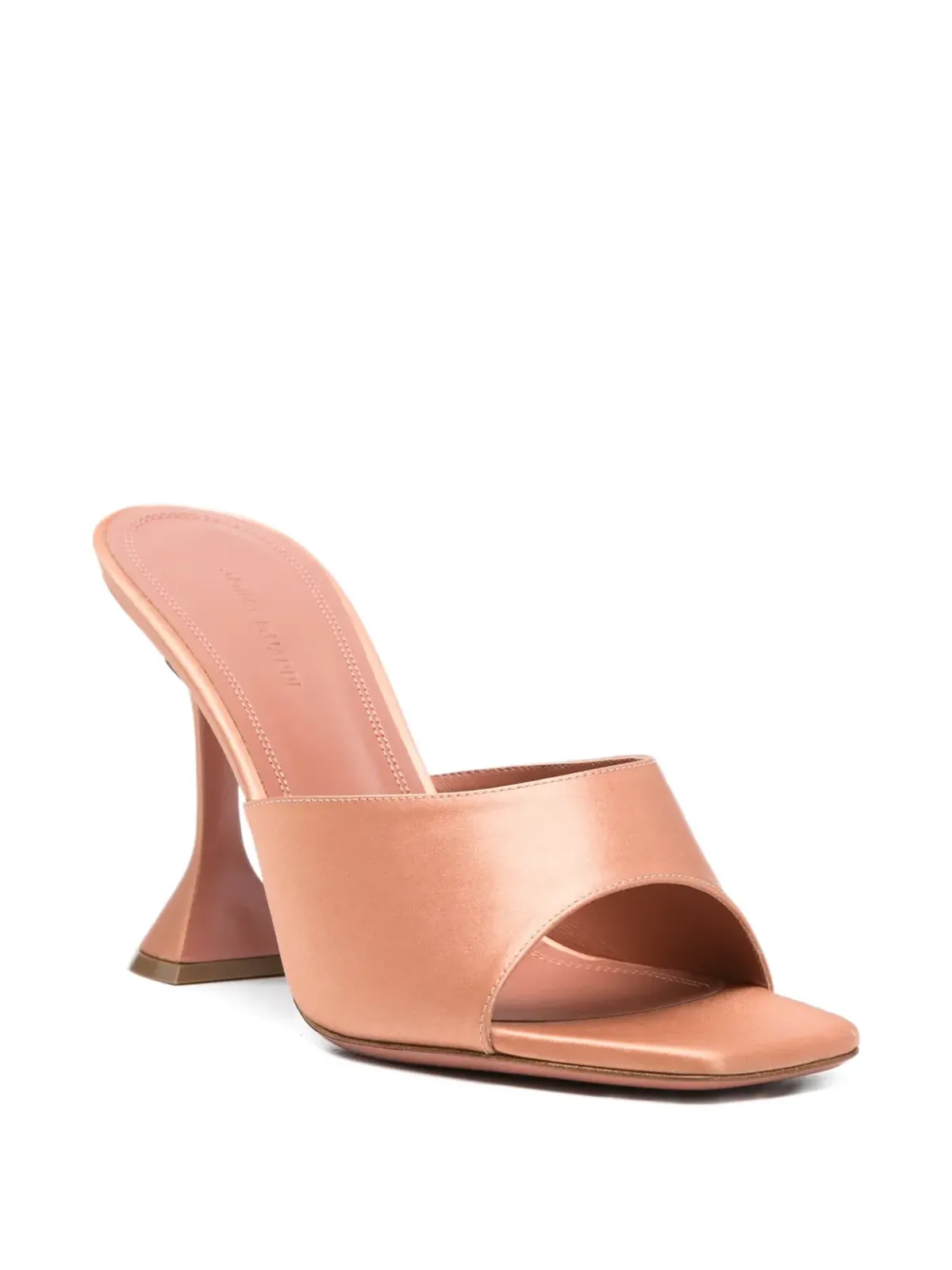 Amina Muaddi square toe slippers - Neutrals - 画像2