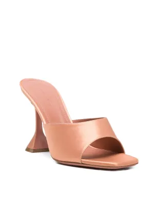 Amina Muaddi square toe slippers - Neutrals - サムネイル2