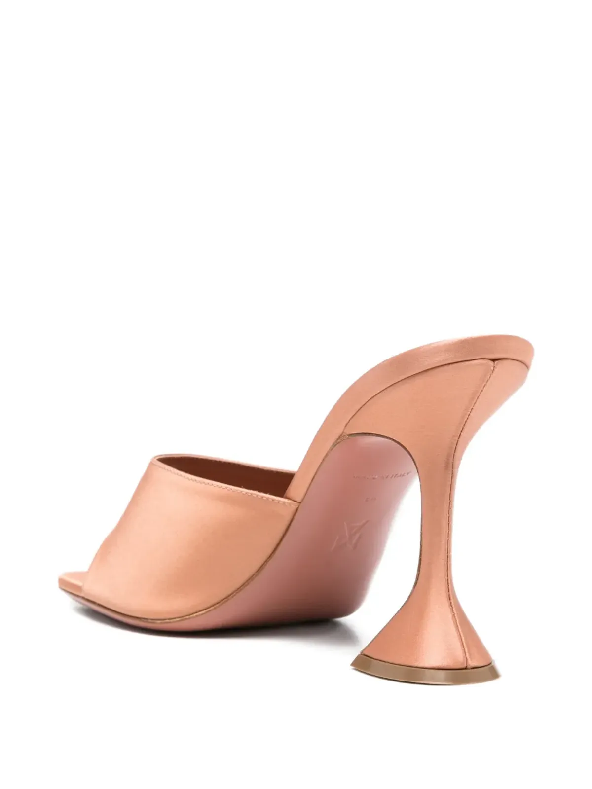 Amina Muaddi square toe slippers - Neutrals - 画像3