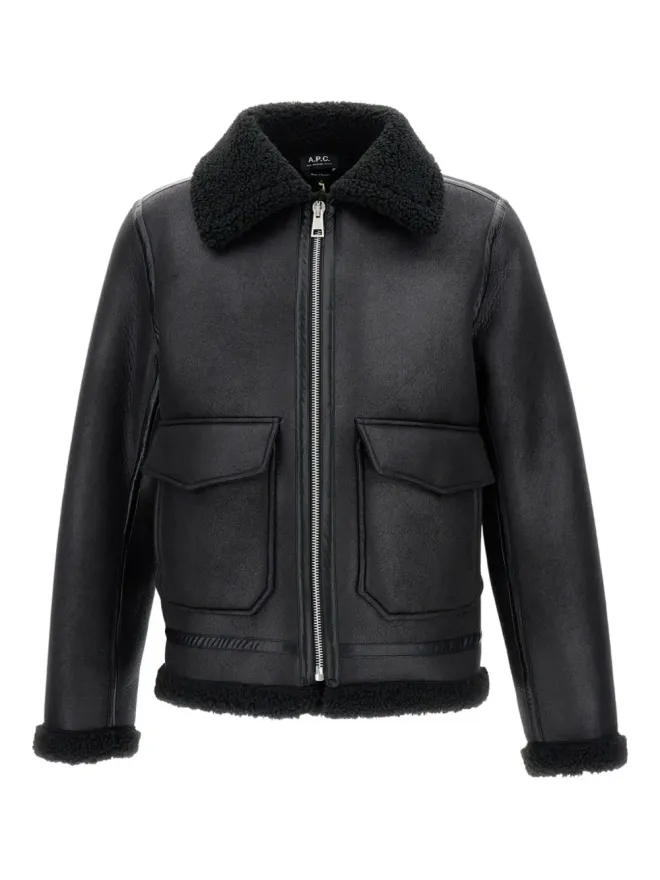A.P.C. A.P.C. シアリング・フラップポケットジャケット ブラックの商品画像