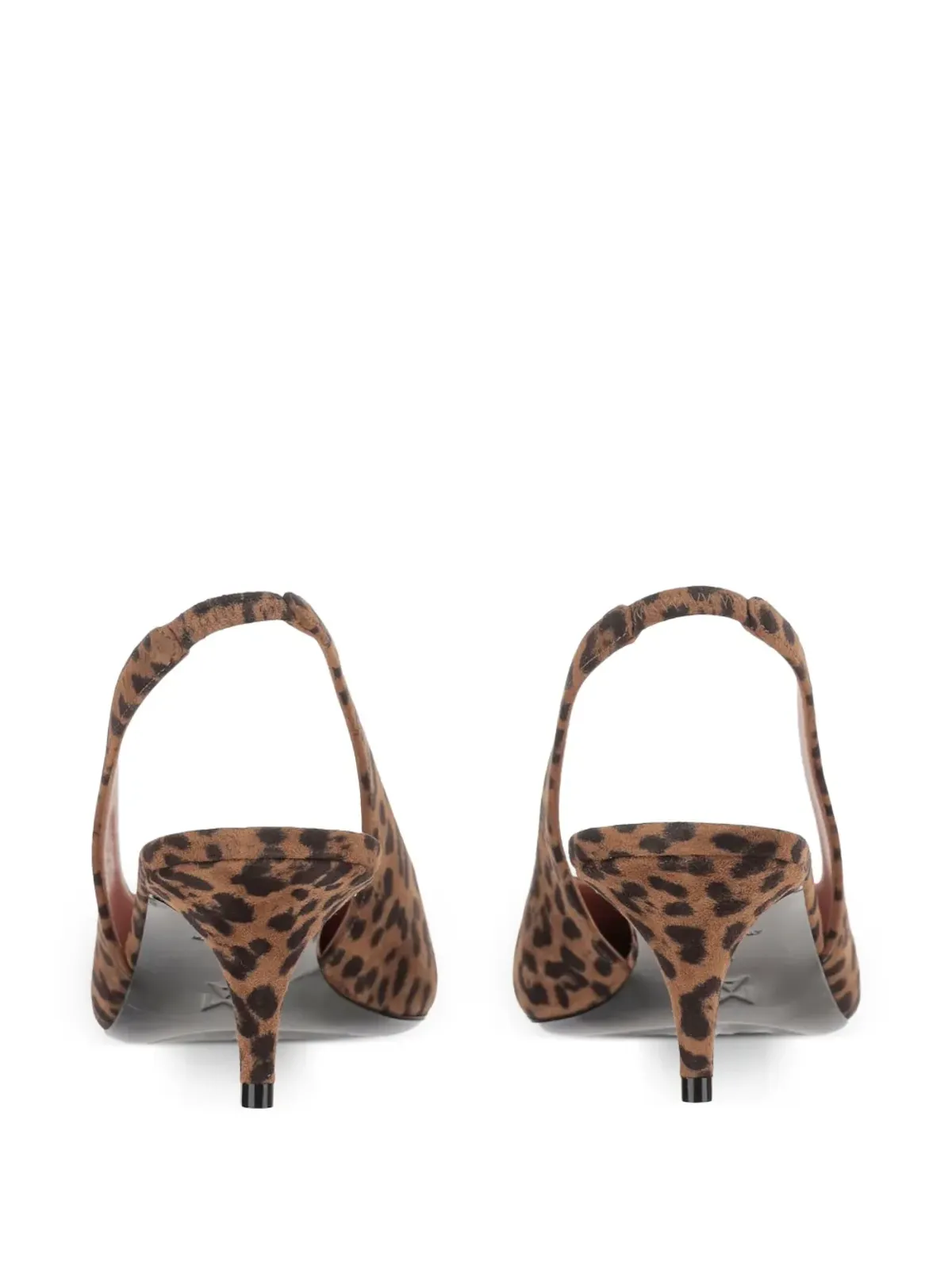 Amina Muaddi Anok animal-print slingback pumps - Brown - 画像3
