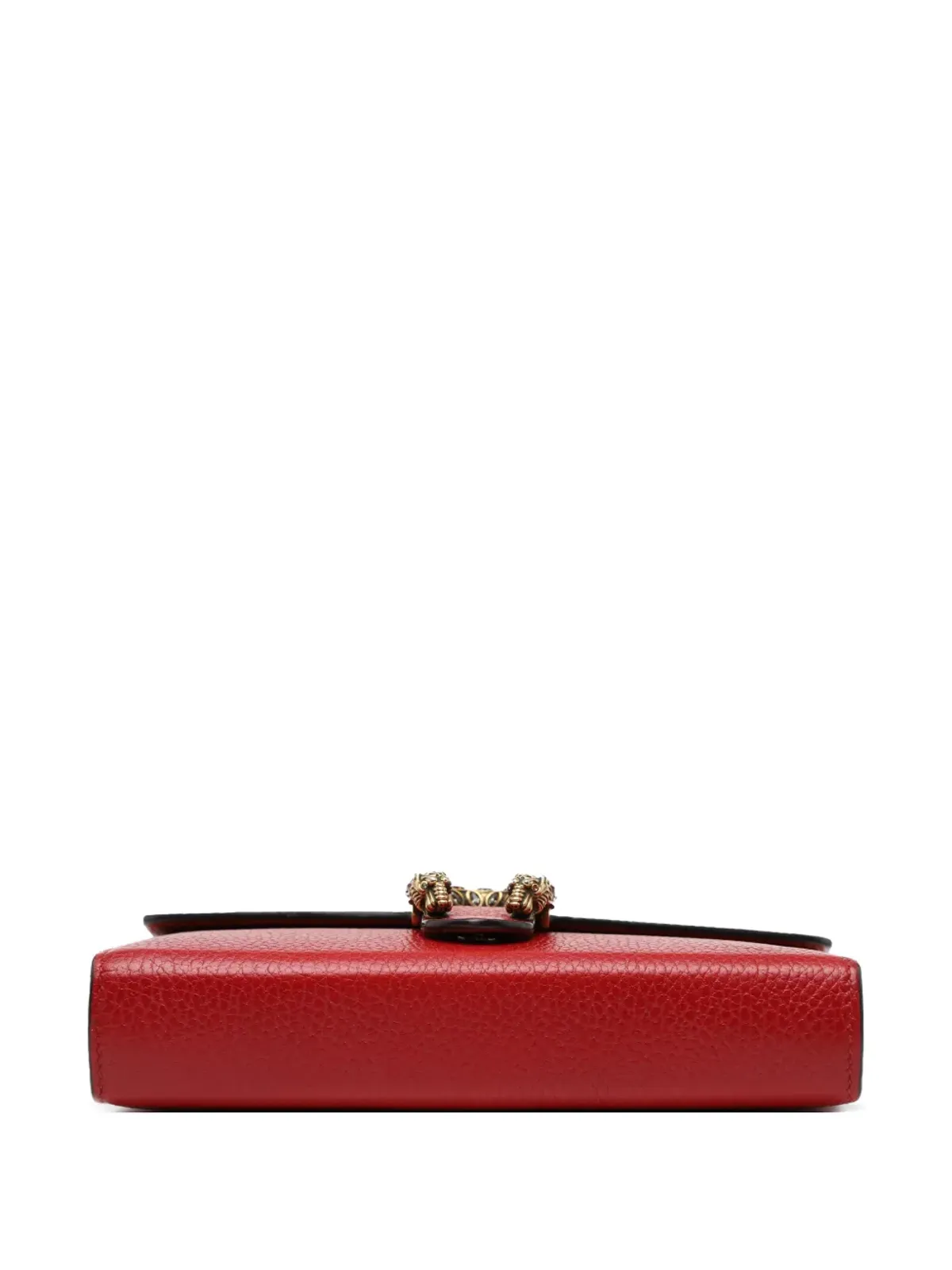 ビンテージ Gucci レザー ディオニュソス ウォレット・オン・チェーン クロスボディバッグ レッド - 画像4