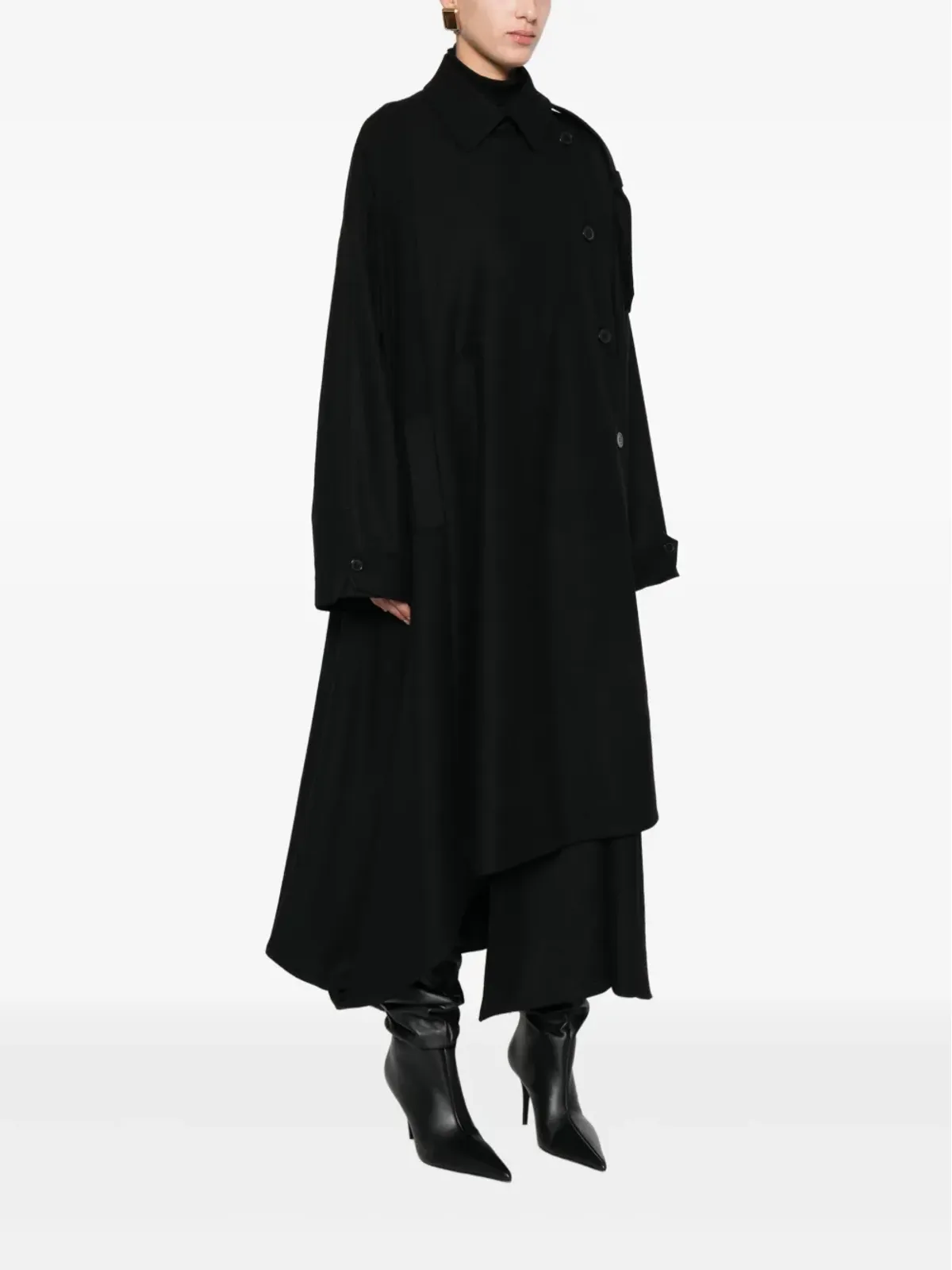 THE NINA STUDIO アシンメトリックコート - 画像3