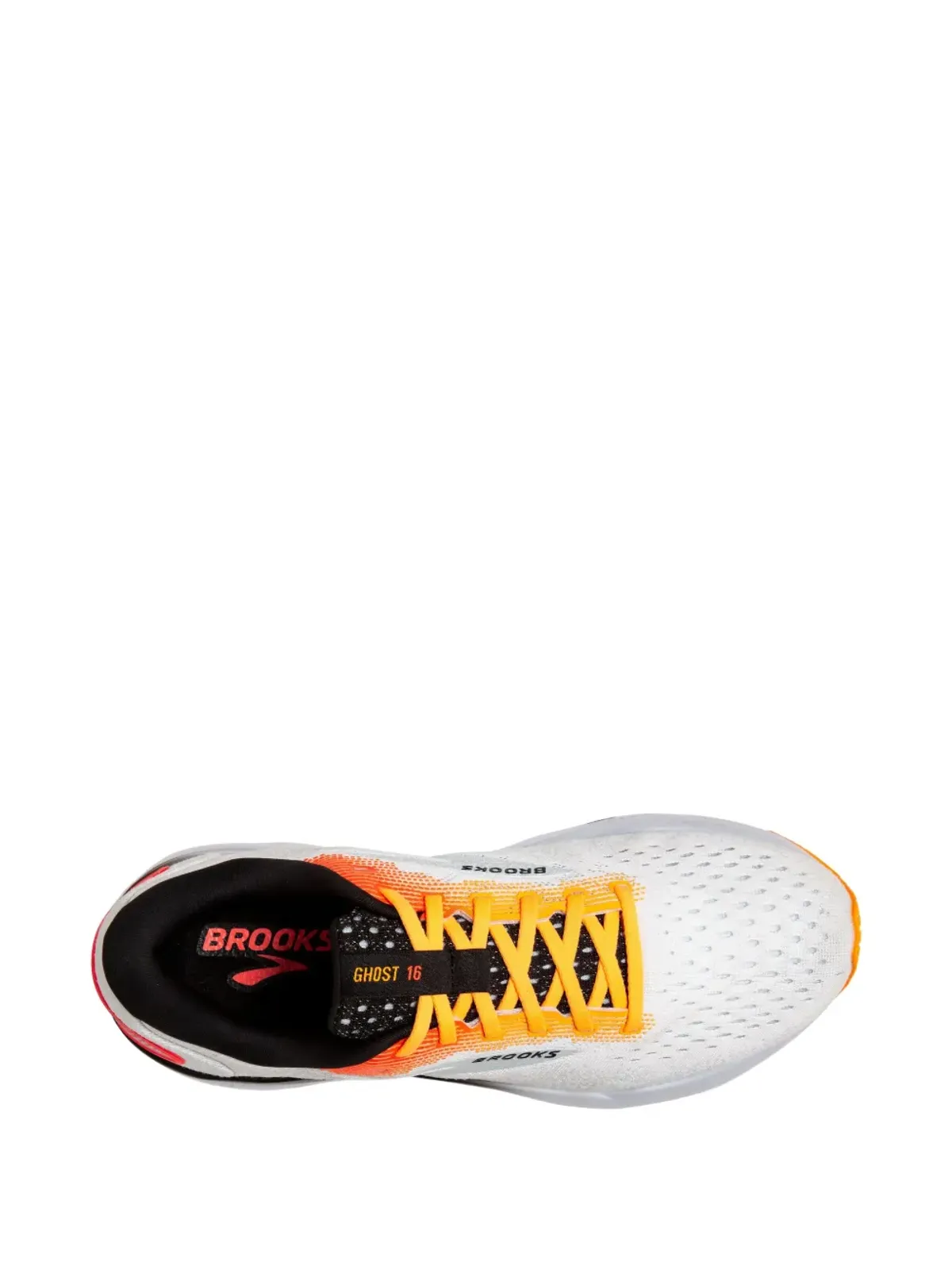 BROOKS Ghost 16 ロー・トップ パフォーマンススニーカー（ホワイト） - 画像2