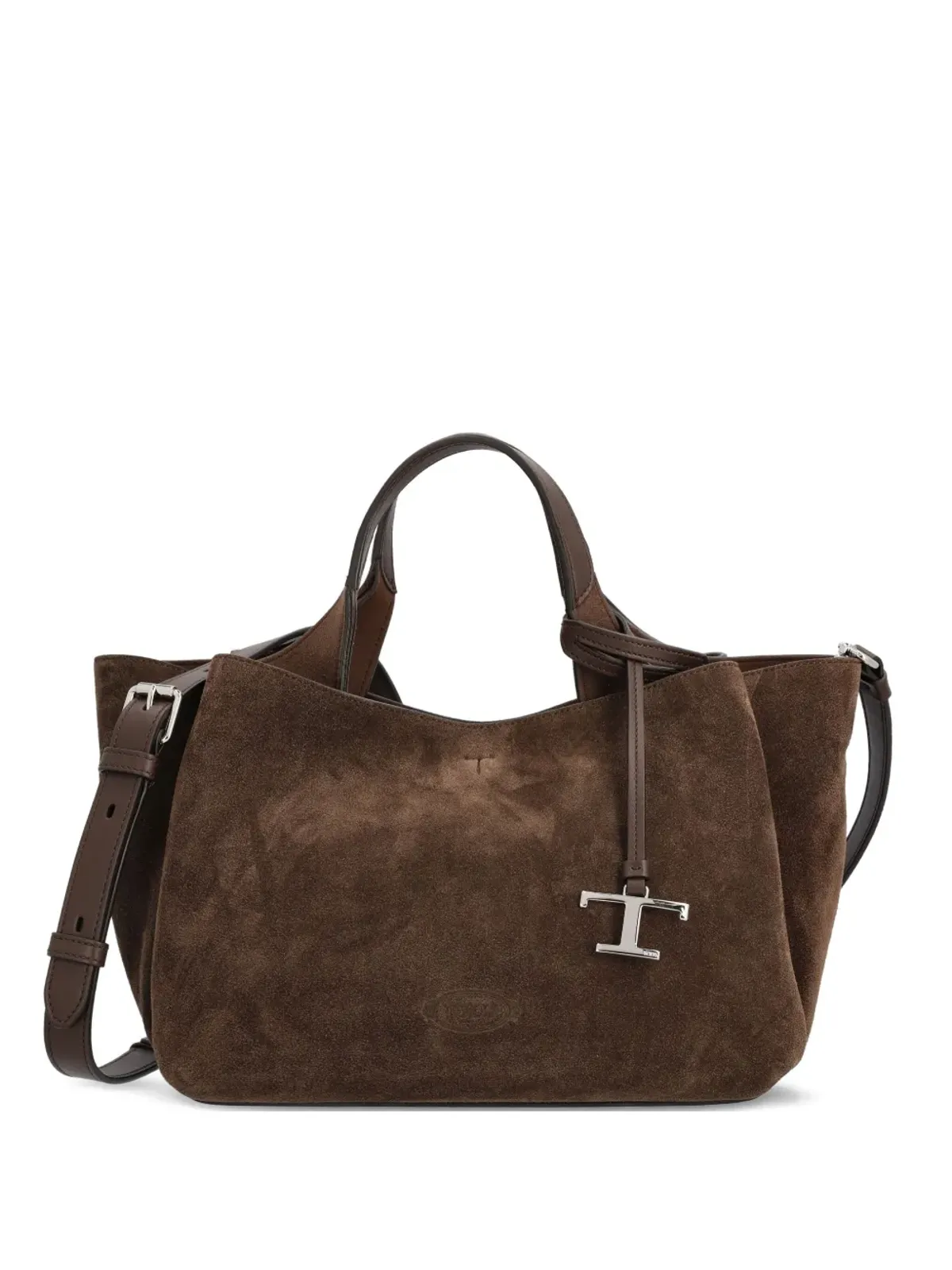 Tod's ミニスエード ロゴ トートバッグ - ブラウン - 画像1