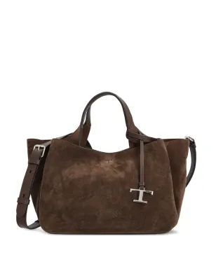 Tod's ミニスエード ロゴ トートバッグ - ブラウン - サムネイル1