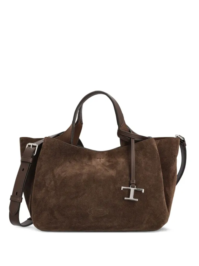 Tod's Tod's ミニスエード ロゴ トートバッグ - ブラウンの商品画像