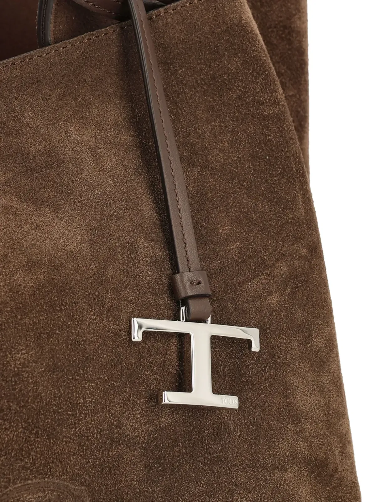 Tod's ミニスエード ロゴ トートバッグ - ブラウン - 画像4