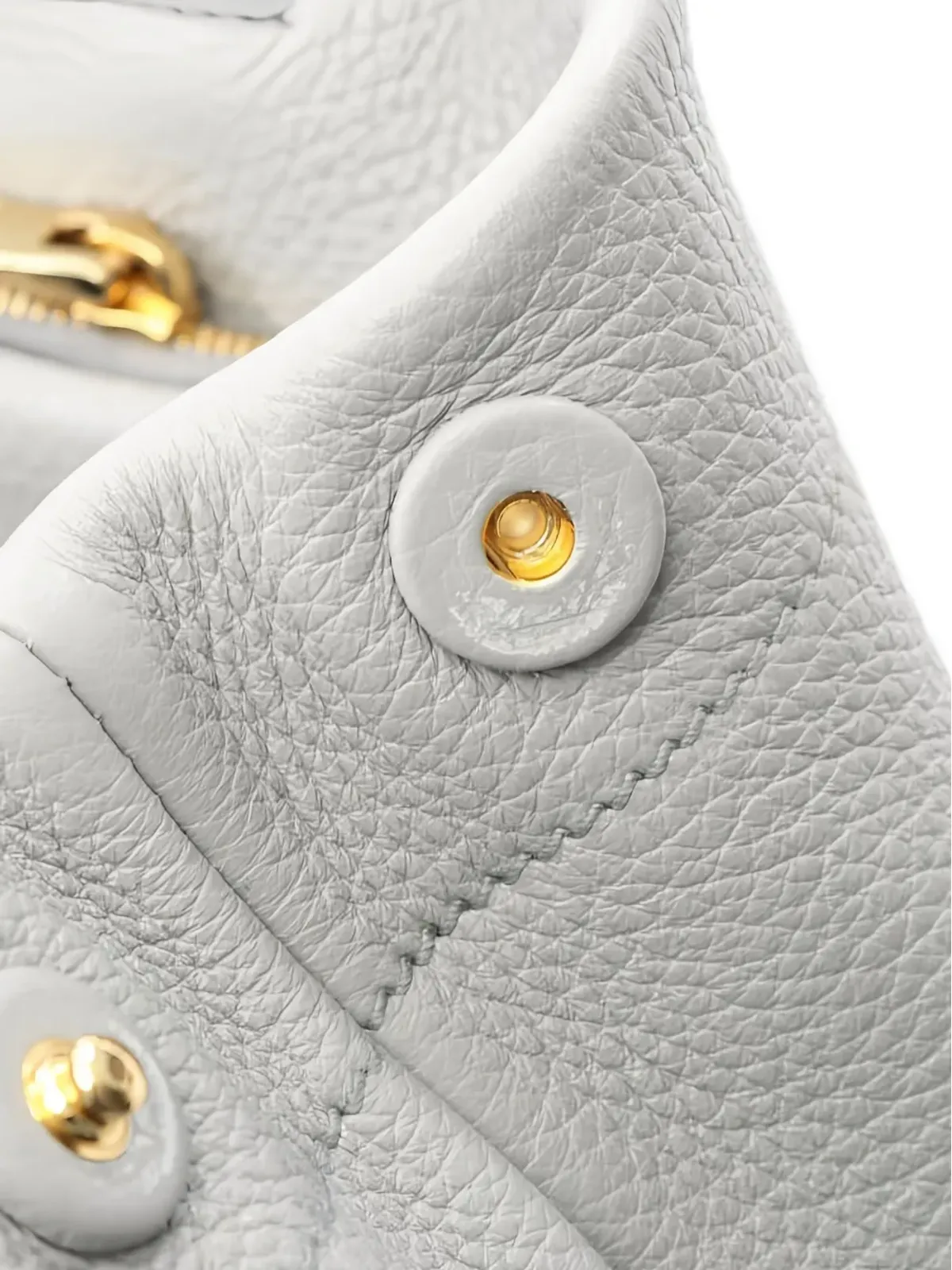 Prada ビンテージ 2010年代 ヴィテロ ダイノ ロゴディテール レザートートバッグ - グレー - 画像4