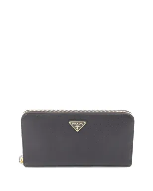 Prada Pre-Owned サフィアーノ・レザー ジッパー ウォレット ブラック - サムネイル1