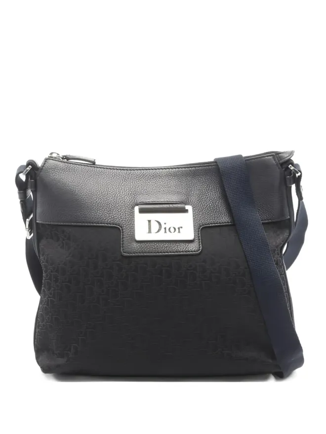 Christian Dior Pre-Owned Christian Dior ビンテージ 2020年代 トロッター・モノグラム ショルダーバッグ - ブラックの商品画像