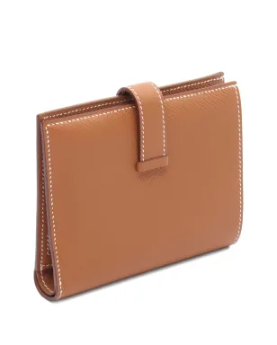 Hermès ビンテージ 2023 ベアン コンパクト二つ折り財布 - ブラウン - サムネイル2