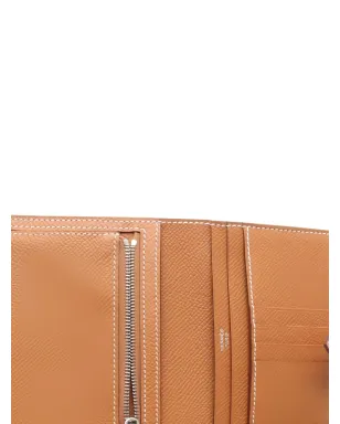 Hermès ビンテージ 2023 ベアン コンパクト二つ折り財布 - ブラウン - サムネイル3