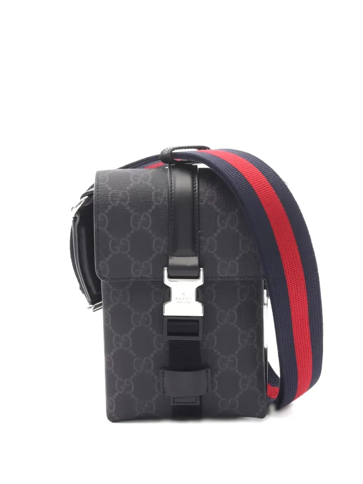 Gucci ビンテージ 2020年代 ミニ GG Supreme スーパーメッセンジャーバッグ - グレー - 画像1