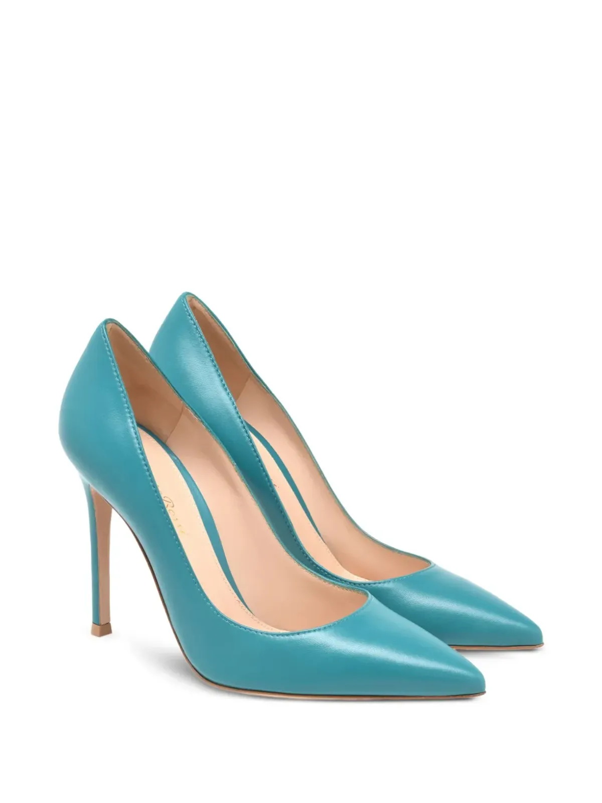 Gianvito Rossi 105mm ジャンヴィト ポインテッドパンプス - ブルー - 画像2