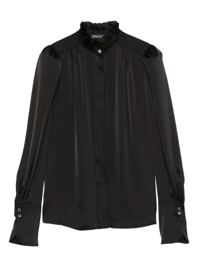 DRHOPE DRHOPE ラッフルネックシャツ - Blueの商品画像