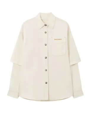Palm Angels ハイブリッドボタン留めオーバーシャツ - サムネイル1