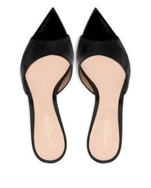 Gianvito Rossi 85mm エル ポインテッドサンダル - ブラック - サムネイル4