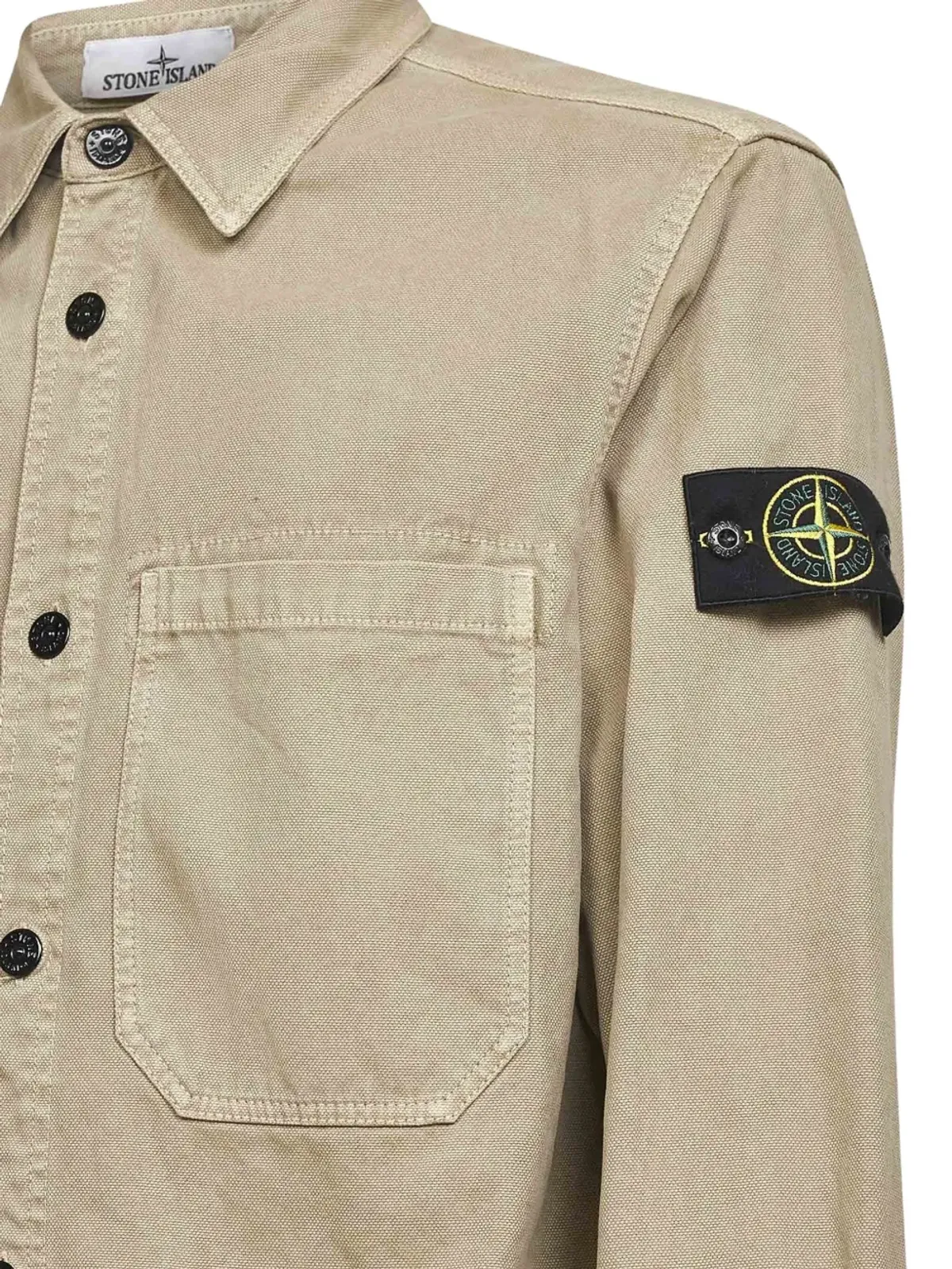 Stone Island パッチポケット バッジ シャツ - ネチュラル系 - 画像3