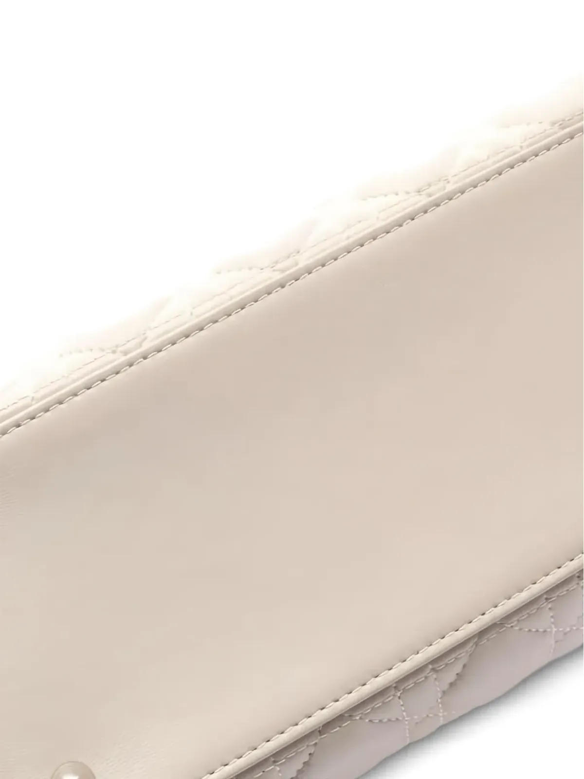 Christian Dior ビンテージ Canage Lady Dior レザー ハンドバッグ - ニュートラルカラー - 画像3