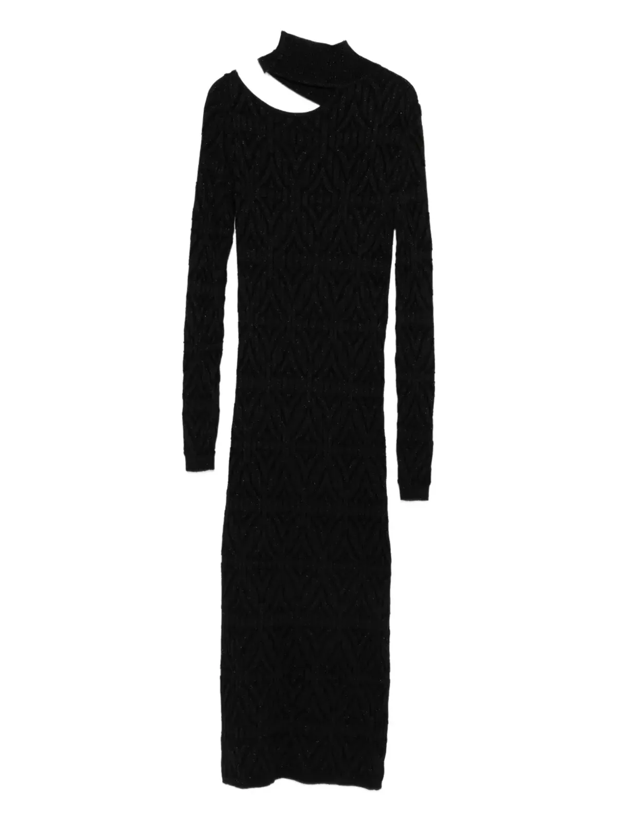 Akep knitted midi dress - Black - 画像2