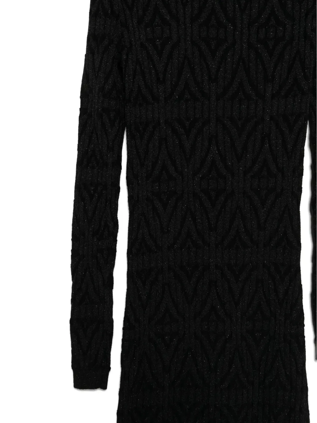 Akep knitted midi dress - Black - 画像3