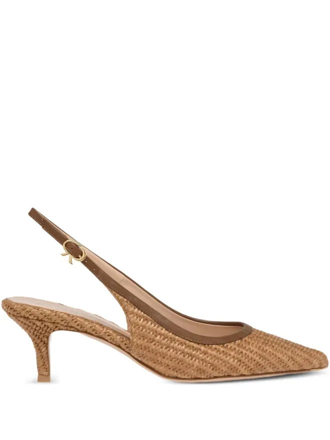 Gianvito Rossi Gianvito Rossi Minorca ポインテッドパンプス - ブラウンの商品画像