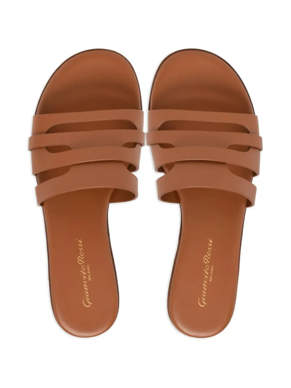 Gianvito Rossi ノラ ストラップサンダル - ブラウン - 画像3