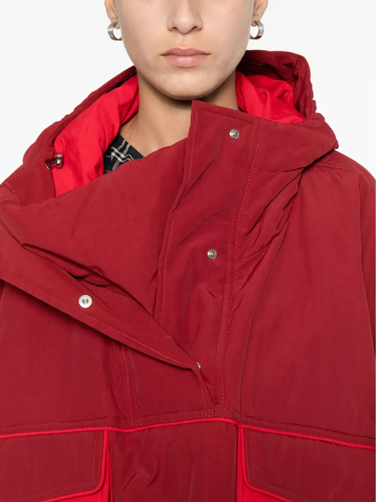 MARBELL Zoe parka coat - Red - 画像5