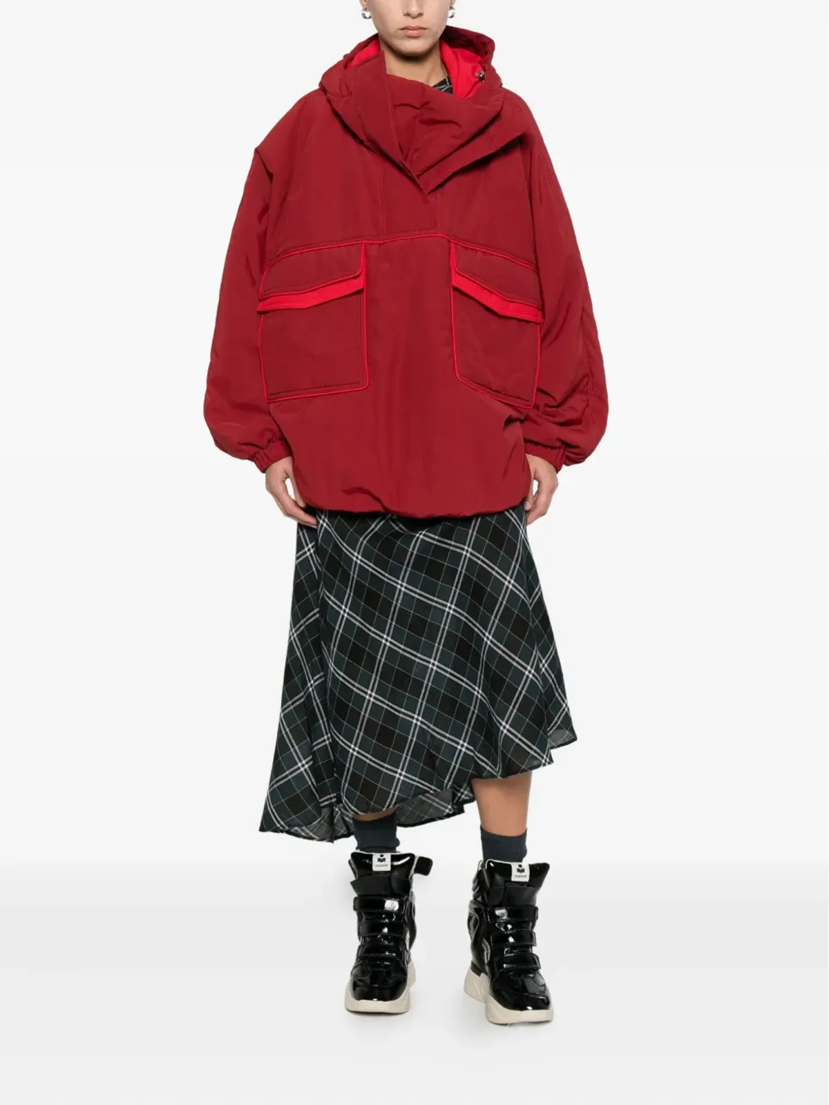 MARBELL Zoe parka coat - Red - 画像2