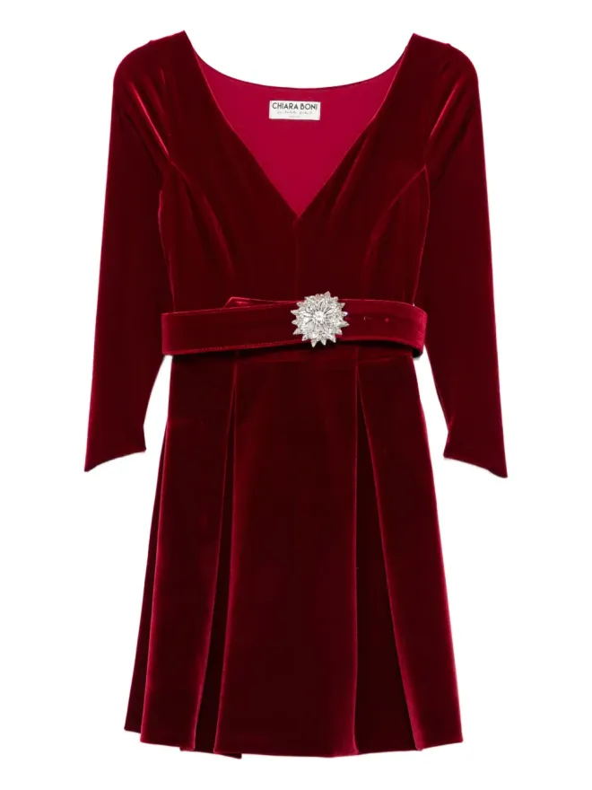 CHIARA BONI La Petite Robe CHIARA BONI La Petite Robe 装飾ベルト付きドレスの商品画像