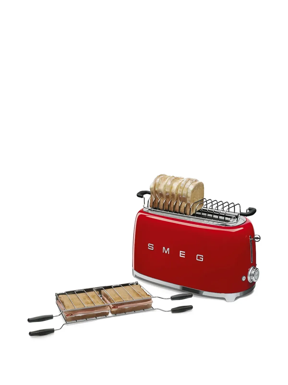 Smeg ダイヤルコントロール Plissé 2枚切りトースター - 画像5