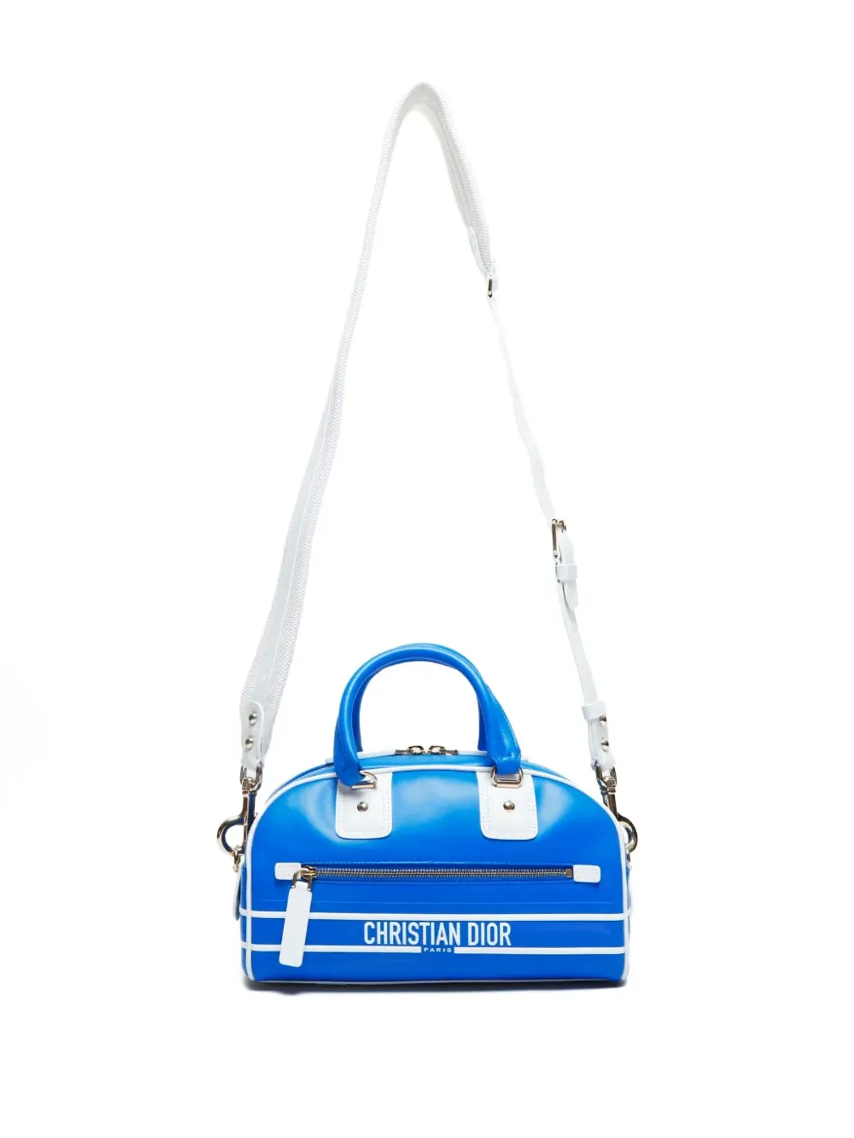 Christian Dior ビンテージ 2022年 小型 Vibe 2ウェイ トートバッグ - ブルー - 画像5