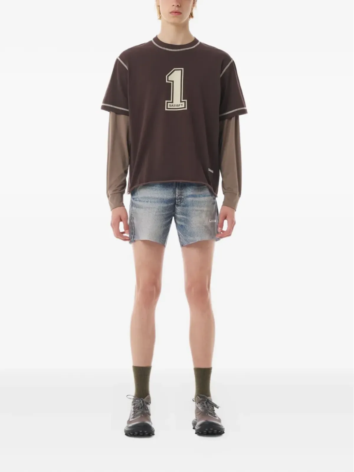 Satisfy ソフトセル Tシャツ - Brown - 画像2