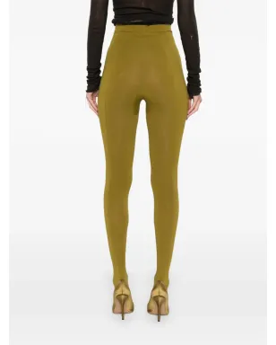 Romeo Gigli Pre-Owned 1990s elastic-waist tights - Green - サムネイル4